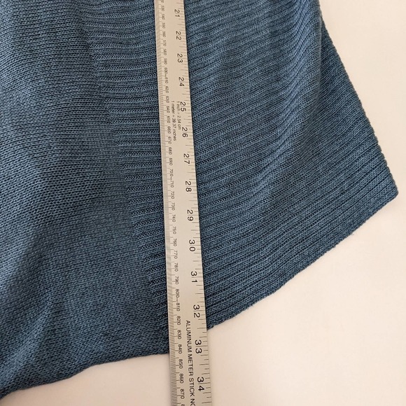 Eileen Fisher Blue Open Front Cardigan - Picture 7 of 9